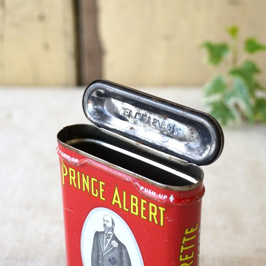 イギリス ヴィンテージ ブリキ缶 タバコ缶 PRINCE ALBERT 縦型 