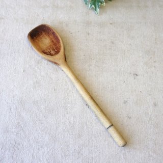 イギリス　ヴィンテージ　調理用　木製スプーン　２４．５cm　232703