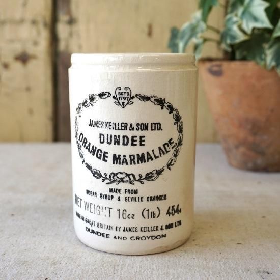 白木/黒塗り イギリスヴィンテージ DUNDEE MARMALADEポット - 通販