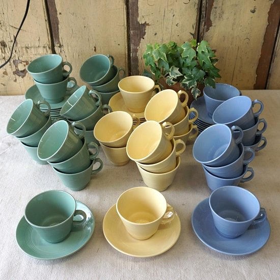 イギリス　ヴィンテージ　woods ware　ウッズウェア　Jasmine　ジャスミン　C&S　残り2客 - drop antiques  ドロップアンティークス アンティーク家具と雑貨