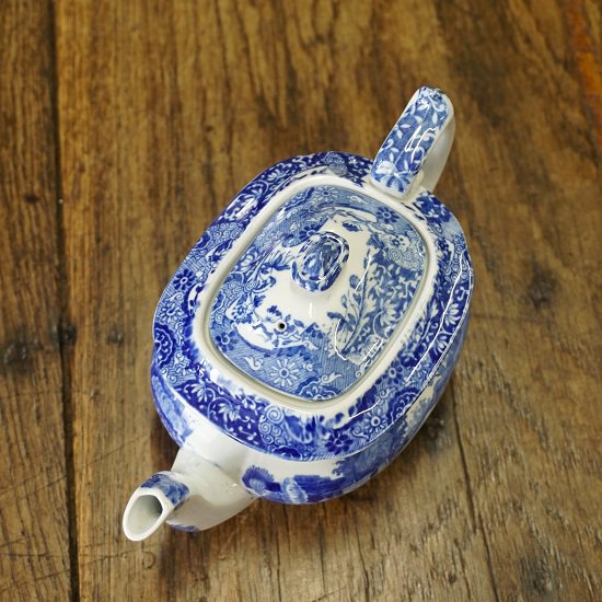 イギリス ヴィンテージ COPELAND/SPODE コープランド・スポード 小さなティーポット 一人用 ブルーイタリアン 旧バックスタンプ 希少 -  drop antiques ドロップアンティークス アンティーク家具と雑貨