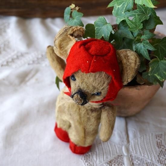 イギリス ヴィンテージ ぬいぐるみ テディベア 赤ずきんベア
