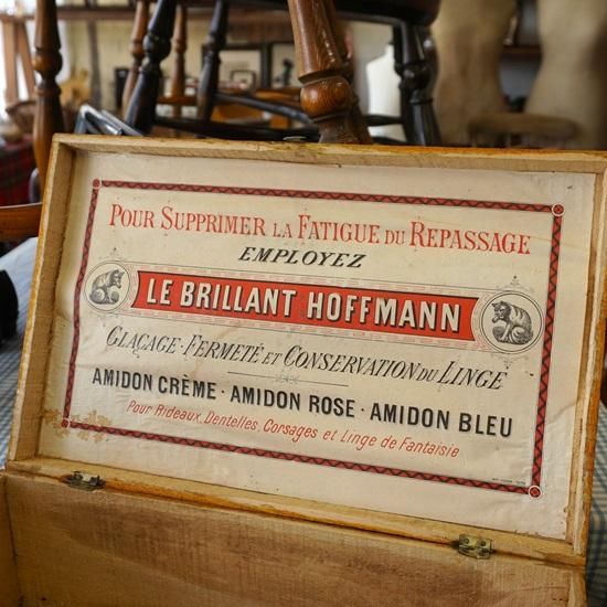 レア　フランスアンティーク　猫の木箱　AMIDON AU CHAT　古道具 レア フランスアンティーク 猫の木箱 AMIDON AU CHAT 古道具
