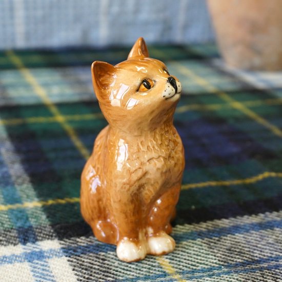 イギリス ヴィンテージ ROYAL DOULTON ロイヤルドルトン 動物フィギュア ネコ 猫 - drop antiques ドロップアンティークス  アンティーク家具と雑貨