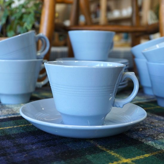 イギリス ヴィンテージ woods ware ウッズウェア Iris アイリス C&S 再入荷 ８客有り - drop antiques  ドロップアンティークス アンティーク家具と雑貨