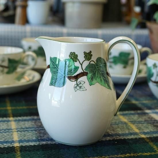 イギリス ヴィンテージ WEDGWOOD ウェッジウッド 「ナポレオンアイビー」 ミルクピッチャー クリーマー - drop antiques  ドロップアンティークス アンティーク家具と雑貨