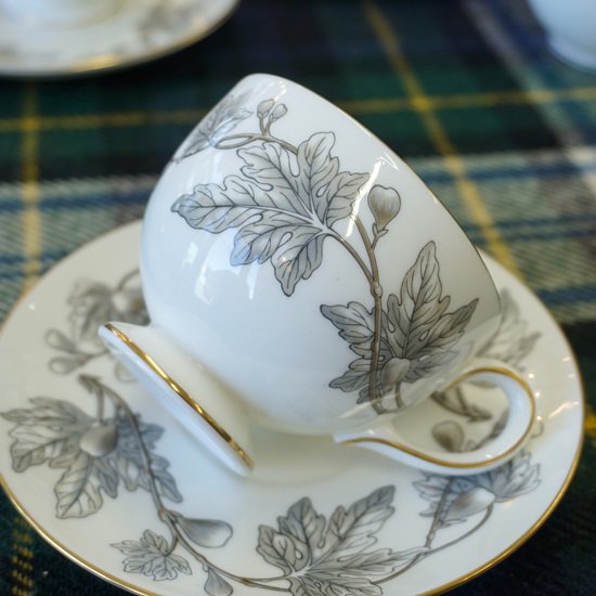 イギリス ヴィンテージ WEDGWOOD ウェッジウッド 「アシュフォード」 C&S 希少 極上コンディション ３客有り - drop  antiques ドロップアンティークス アンティーク家具と雑貨