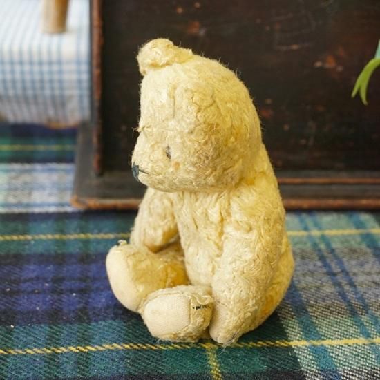 イギリス ヴィンテージ ぬいぐるみ テディベア 優しい顔の小ぶり