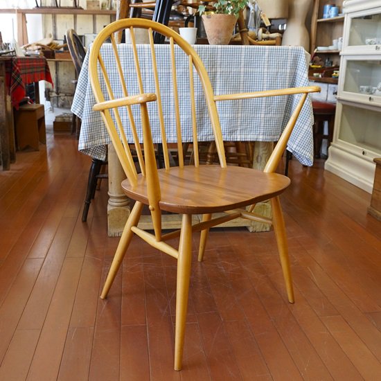 イギリス ヴィンテージ ercol アーコール フープバック カーヴァーチェア 希少 - drop antiques ドロップアンティークス  アンティーク家具と雑貨