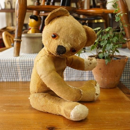 イギリス ヴィンテージ ぬいぐるみ テディベア チャドﾊﾞﾚｰ顔の