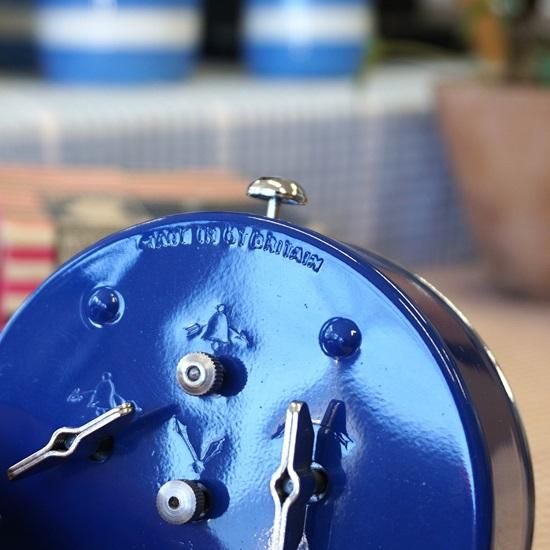 イギリス ヴィンテージ スミス社 目覚まし時計 ネイビー デッド