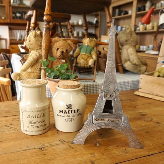 フランス ヴィンテージ MAILLE マイユのマスタードボトル 陶器製