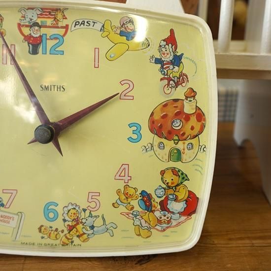 イギリス ヴィンテージ スミス社 ウォールクロック 子供部屋の