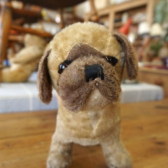 イギリス ヴィンテージ ぬいぐるみ テディベア パグの子犬