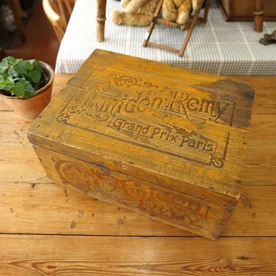 フランス アンティーク ライオンの木箱 AMIDON REMY 希少