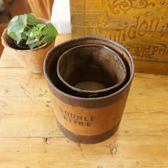 フランス アンティーク 木製のメジャーカップ 計量カップ 1