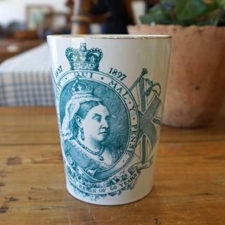 イギリスアンティーク 激レア クロテッドクリーム ネイビーグレー イギリスアンティーク 激レア クロテッドクリーム ネイビーグレー