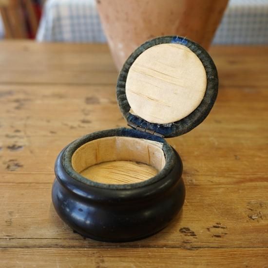 イギリス アンティーク エボニーのピンクッション 黒檀 針山