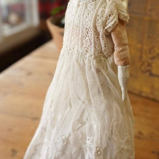 ドイツ アンティーク チャイナヘッドドール 22cm ビスクドール お