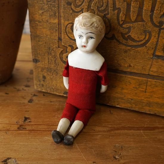 ドイツアンティーク チャイナヘッドドール 15cm ドイツ アンティーク チャイナヘッドドール 男の子 15cm
