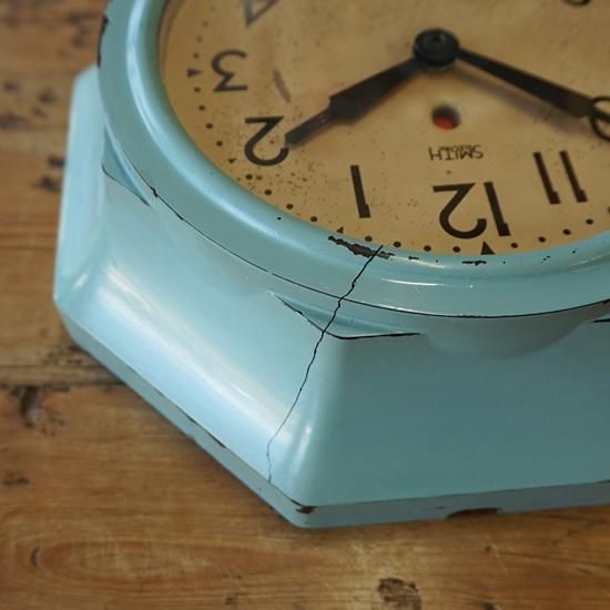 イギリス アンティーク スミス社 ウォールクロック 八角形 小型の