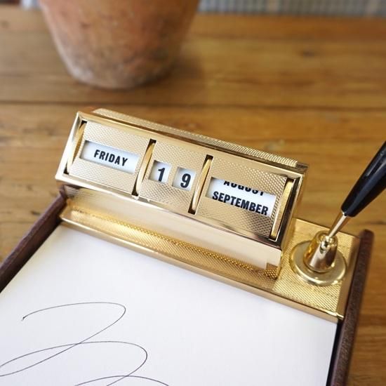 アンティーク　デスクカレンダー 1930年代 ヴィンテージ 木製デスクカレンダー（卓上カレンダー