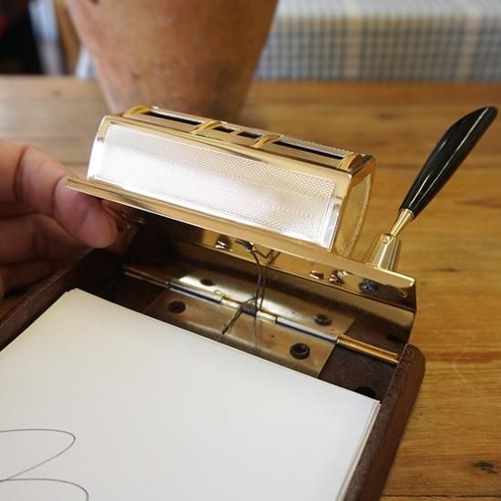 イギリス ヴィンテージ メモパッド付デスクカレンダー 万年