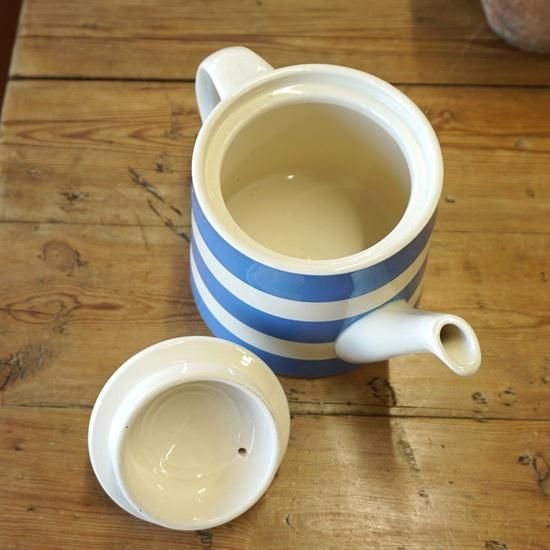 イギリス T.G.GREEN コーニッシュウェア ティーポット 80年代 モダン