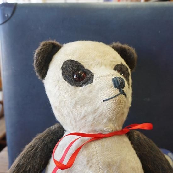 イギリス ヴィンテージ ぬいぐるみ テディベア 古い大きなパンダ