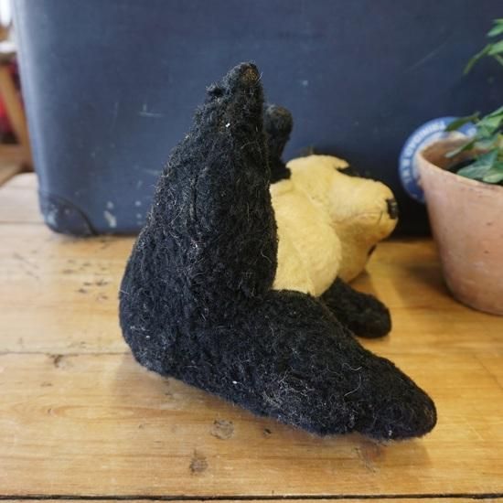イギリス ヴィンテージ ぬいぐるみ テディベア お座りスタイルのパンダ