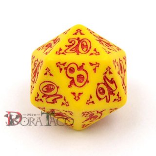 D20単品・パスファインダー【イエロー&レッド ダイス】20面×1個