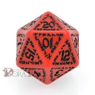 D20単品・ルーニック(ルーン) 【レッド&ブラックダイス】 20面×1個