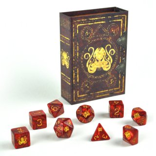 エルダーダイス クトゥルフ神話 7種9個入り×3セット＆グリモアボックス【ドゥームエディション】 Doom Edition ELDER DICE