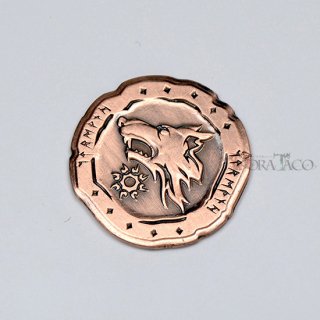 オーク メタルコイン【1枚 コッパー】ファンタジーコイン レガシーゲーム用コイン