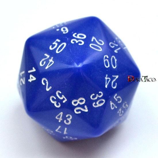 60面ダイス単品 ブルー - クトゥルフ神話TRPGサイコロのドラタコ