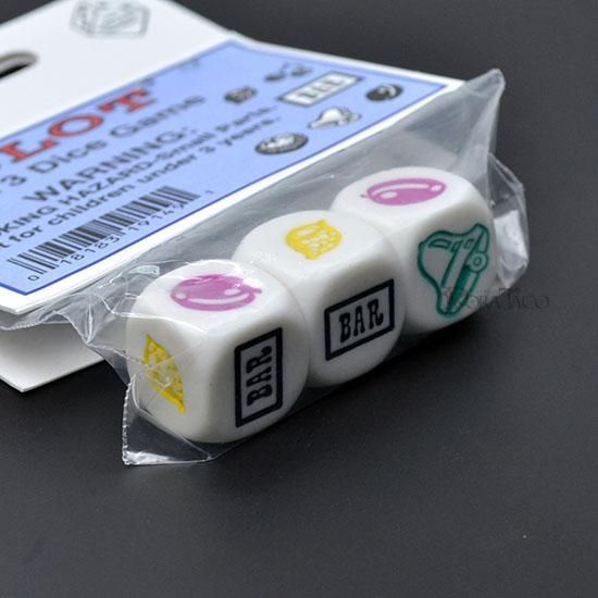 スロットマシーンサイコロ 6面3個セット - クトゥルフ神話TRPGサイコロ