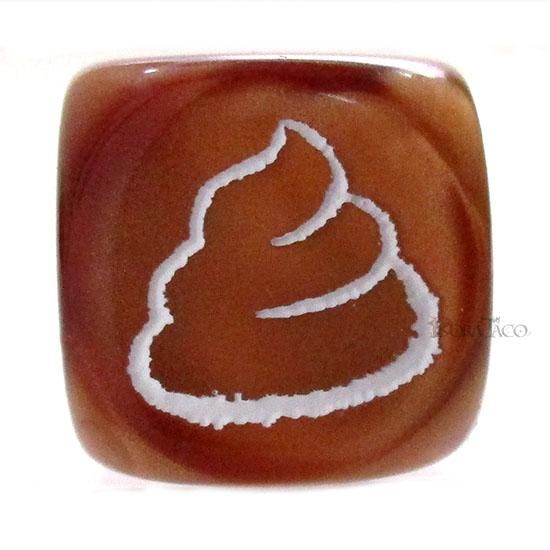 単品◇うんこダイス 6面サイコロ（ウンコ・うんち・ウンチ）