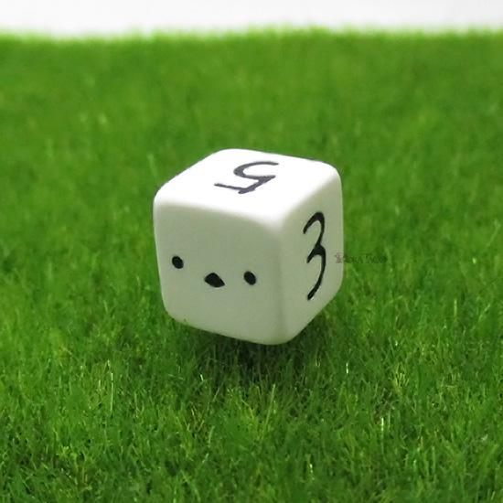 単品◇アニマルダイス【ミニエナガ・シマエナガ】 6面サイコロ ドラ