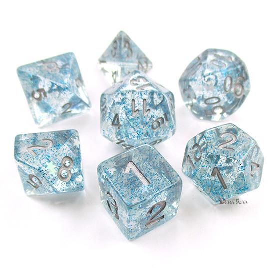 星入りダイス【シルバースター】サイコロ7個セット - クトゥルフ神話