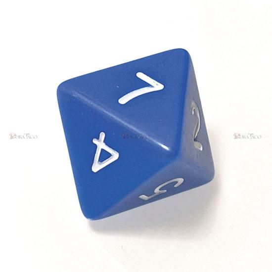 単品◇不透明【青】8面サイコロ(ダイス) - クトゥルフ神話TRPGサイコロ