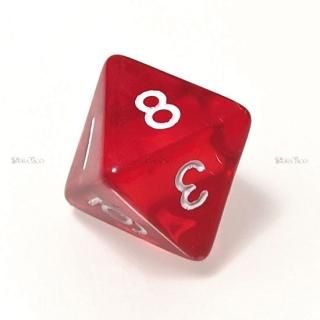 単品◇透明【赤】12面サイコロ(ダイス) - クトゥルフ神話TRPGサイコロ