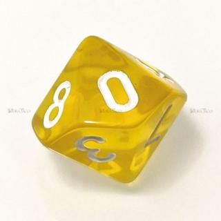 単品◇透明【ピンク】10面サイコロ(ダイス) - クトゥルフ神話TRPG