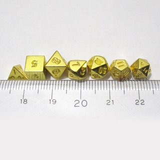 5mm マイクロダイス 7個セット【ゴールドカラー】