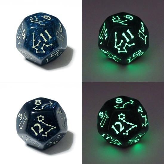 星の道～12星座～ 12面体ダイス（1個） - クトゥルフ神話TRPGサイコロ