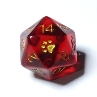 ダブルダイス 10面単品 クリア - クトゥルフ神話TRPGサイコロのドラタコ