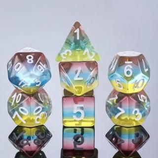 単品12mm◇ベーシック【ピンク＆ホワイト】6面サイコロ(ダイス) DQ1244