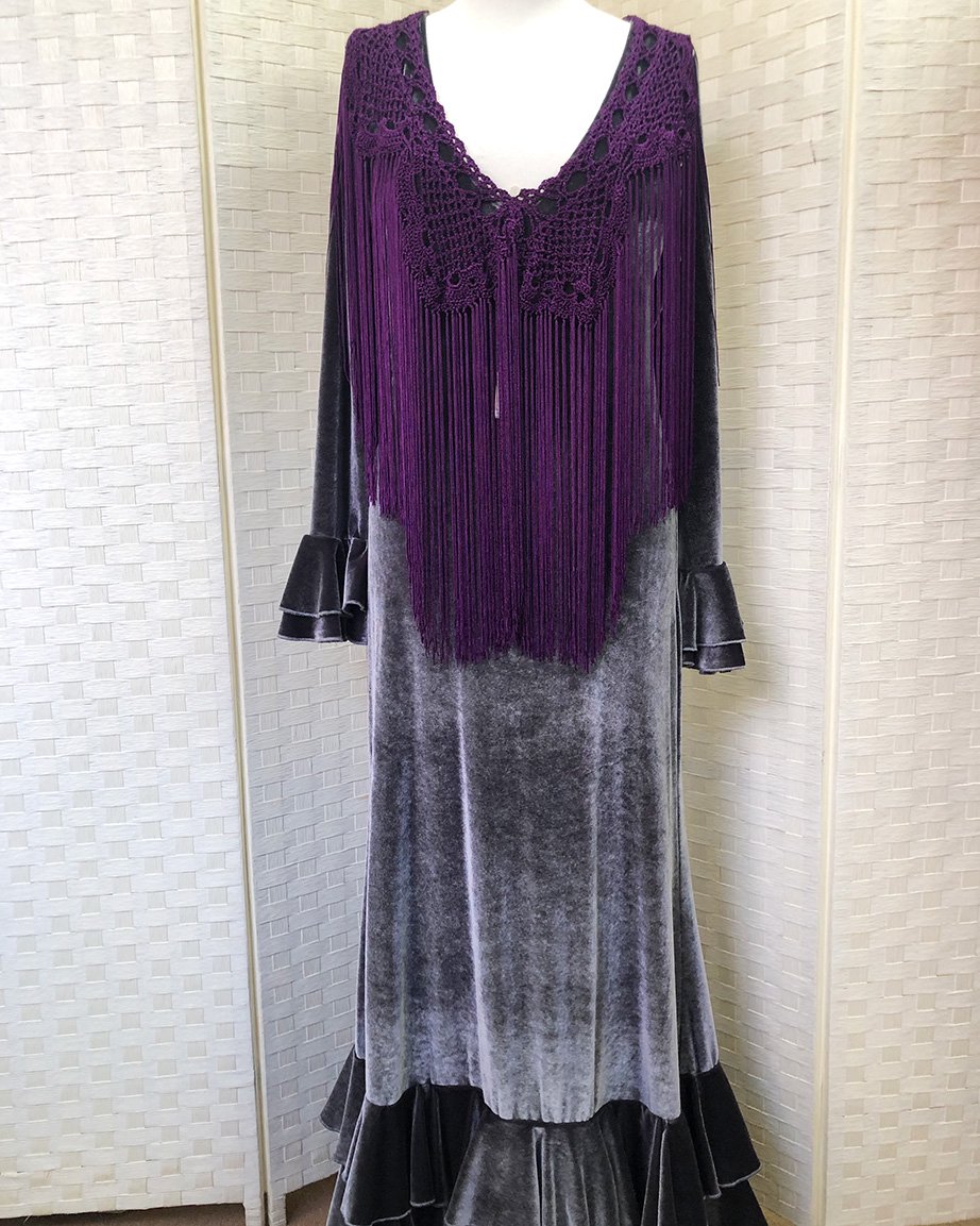 hpc261シージョ クロッシェ 紫 - フラメンコ衣装のマンサニージャ 