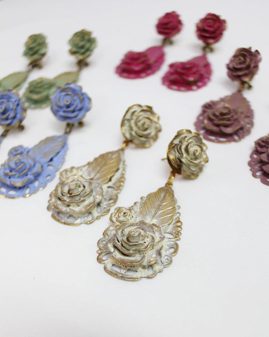 ★ フラメンコ　ファルダ、ピアス3点 ピアス Earrings - オリジナル フラメンコ衣装「12DOCE del