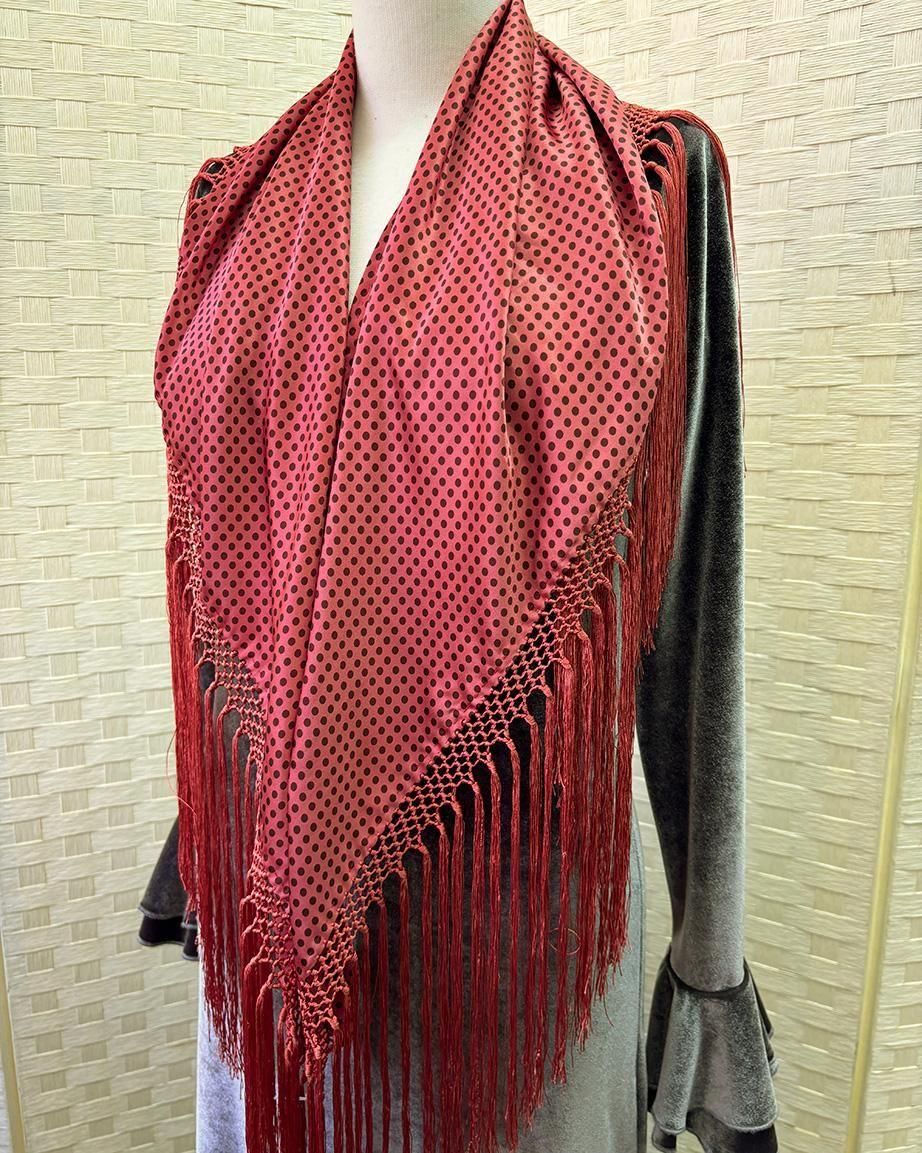 20％OFF！hpc339シージョ サテン コーラル×茶ドット