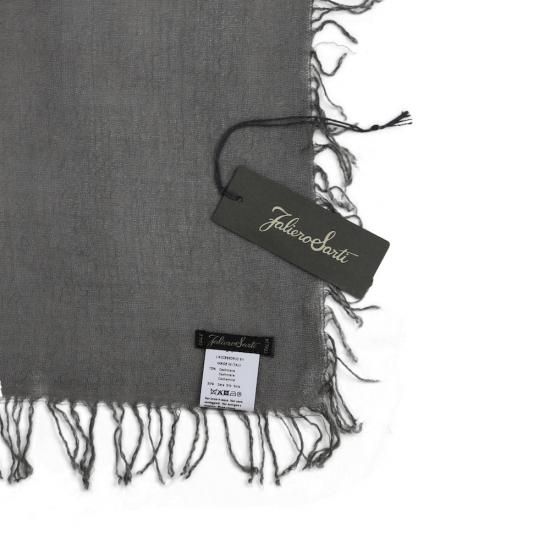 美品】Faliero Sarti ストール エンリカ チャコールグレー